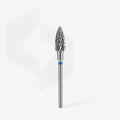 Staleks Punta fresa a forma di pigna in metallo duro, blu EXPERT, diametro 6 mm / parte lavorante 14 mm