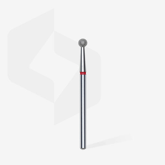 Staleks Punta diamantata a sfera, rosso, diametro punta 3.5 mm