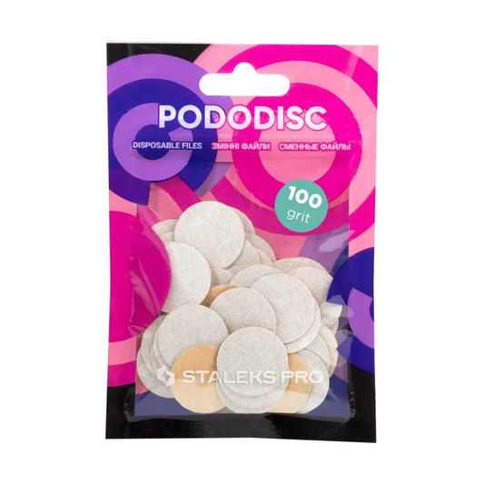 Staleks Ricambi per disco per pedicure PODODISC STALEKS PRO M, grana 100 (50 pz.), colore bianco