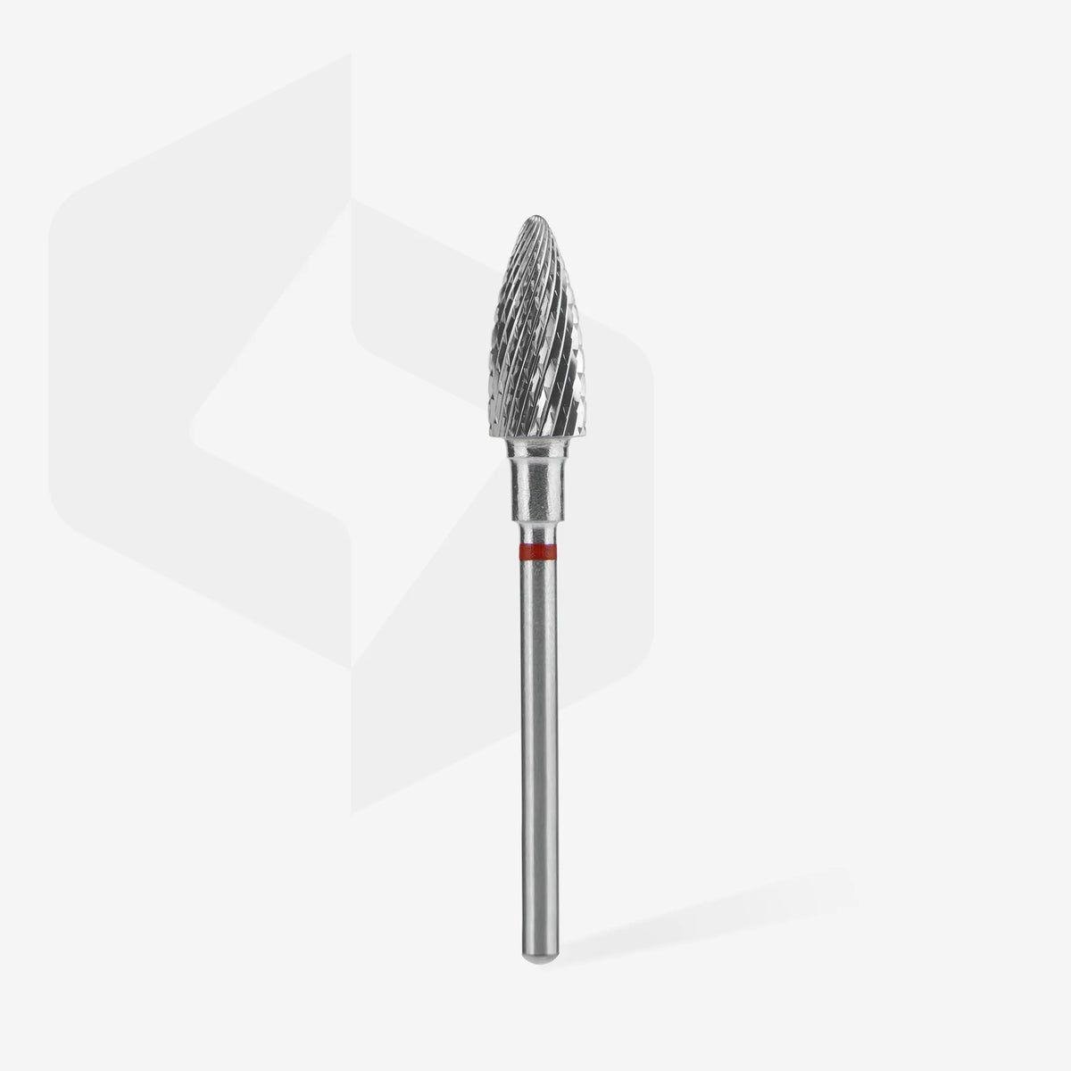 Staleks Punta fresa a forma di pigna in metallo duro, rossa EXPERT, diametro 6 mm / parte lavorante 14 mm