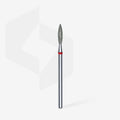 Staleks  Punta diamantata Fiamma, rosso, diametro 2.3 mm - lunghezza punta 10 mm