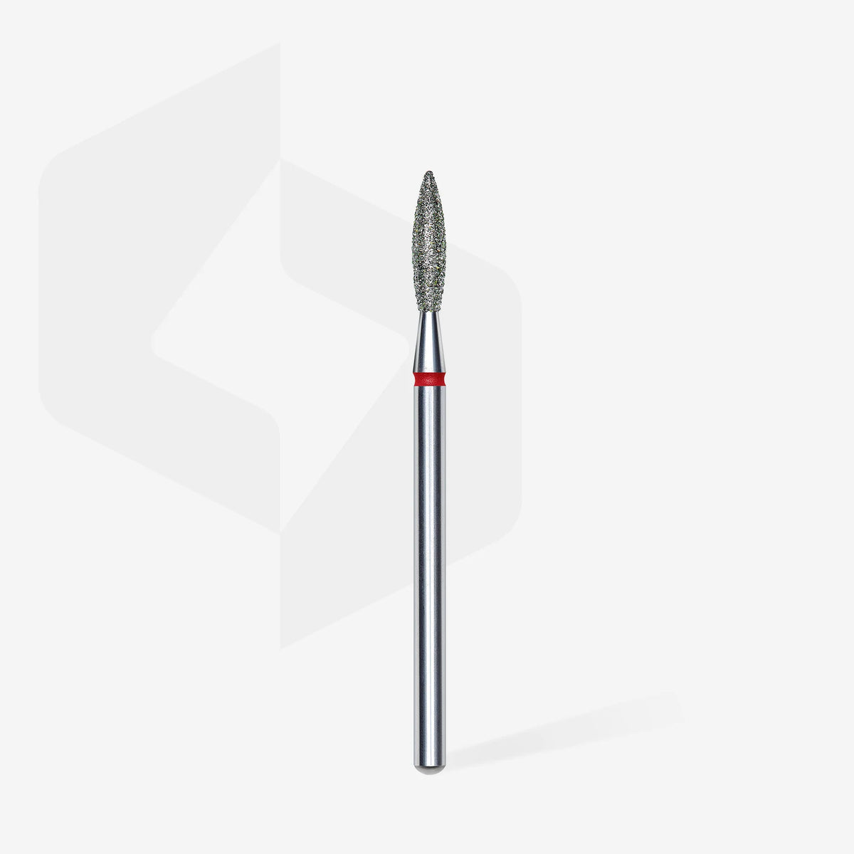 Staleks  Punta diamantata Fiamma, rosso, diametro 2.3 mm - lunghezza punta 10 mm