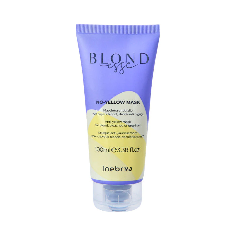 INEBRYA Blondesse Maschera Antigiallo per Capelli Biondi, Decolorati o Grigi 100 ml
