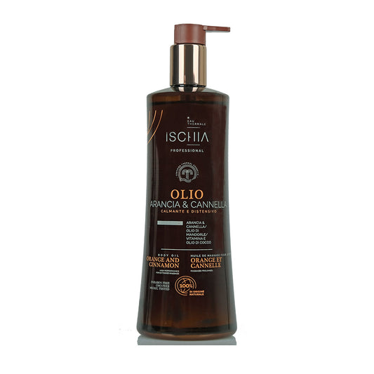 Olio da massaggio arancia e canella 500 ml sali di ischia