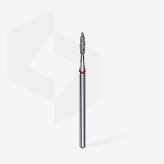 Staleks Punta diamantata Fiamma, rosso, diametro 2.1 mm - lunghezza punta 8 mm