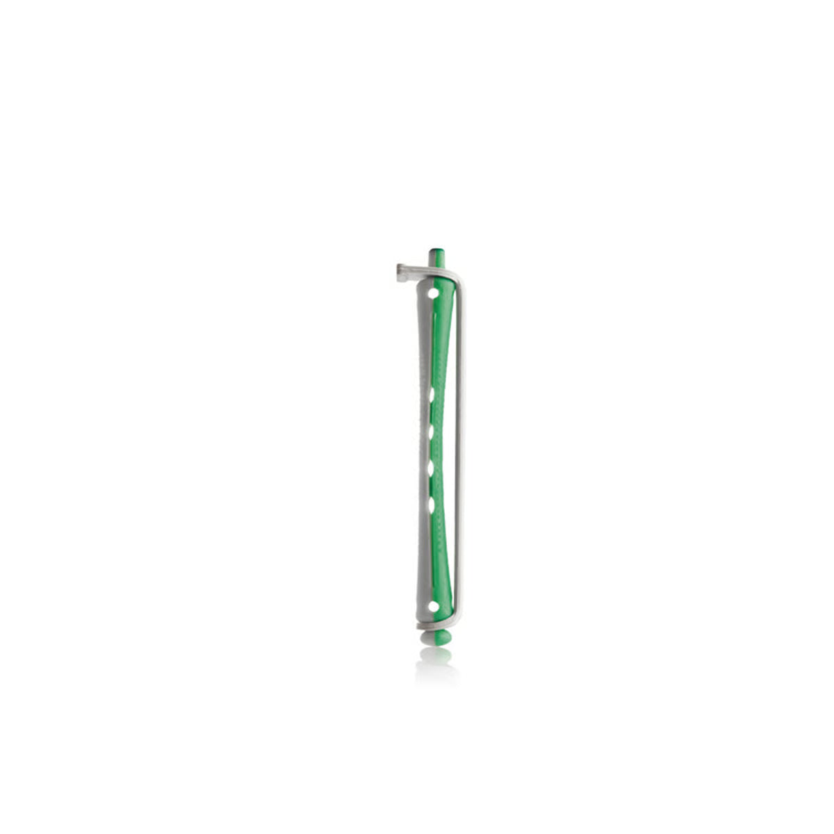 BIGODINO PERMANENTE LUNGO (CONF. 12PZ) BIANCO-VERDE 6MM