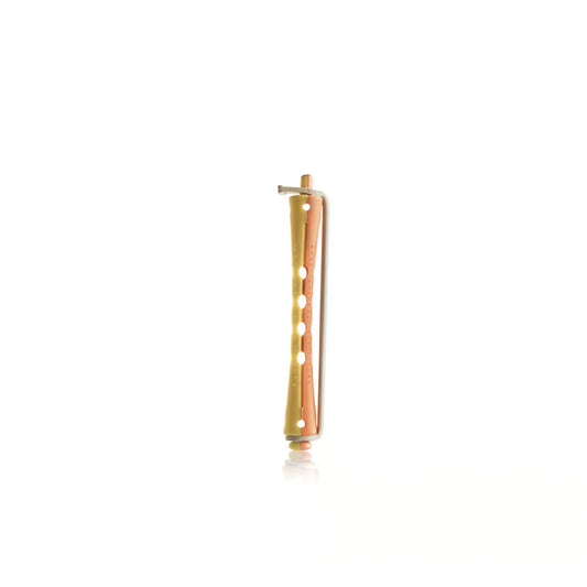 BIGODINO PERMANENTE LUNGO (CONF 12PZ) GIALLO-ROSA 8MM