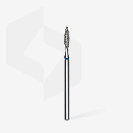 Staleks  Punta diamantata Fiamma, blu, diametro 2.3 mm - lunghezza punta 10 mm