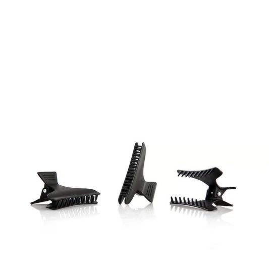 PINZA IN PLASTICA SATINATA NERA CONF. 12 PZ