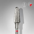 PUNTA CARBIDE TRONCO, ROSSO, DIAM. 6 mm - LUNG. PUNTA 14 mm