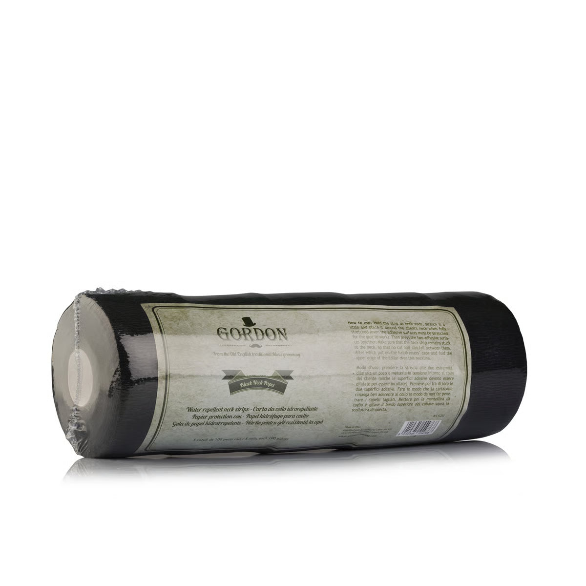 CARTA COLLO ADESIVA NERA IDROREPELLENTE GORDON