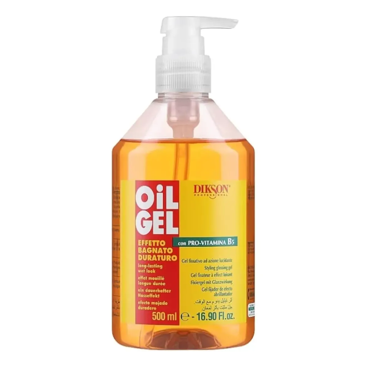 DIKSON Olio Gel Fissativo ad Azione Lucidante Effetto Bagnato 500 ml