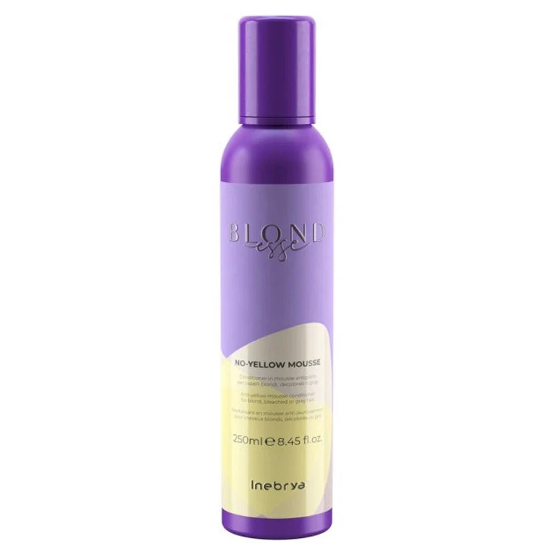 INEBRYA Blondesse Balsamo in Mousse Antigiallo per Capelli Biondi, Decolorati o Grigi 250 ml
