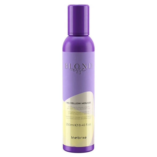 INEBRYA Blondesse Balsamo in Mousse Antigiallo per Capelli Biondi, Decolorati o Grigi 250 ml