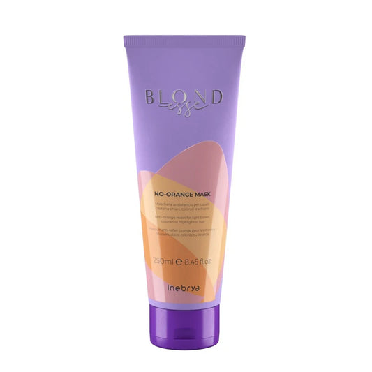 INEBRYA Blondesse Maschera Anti-Arancio per Capelli Castano Chiari, Colorati o Schiariti 250 ml