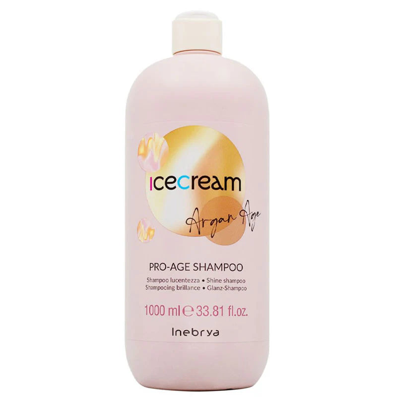 Inebrya Ice Cream Argan Age Shampoo Lucentezza all'Olio di Argan 1000 ml