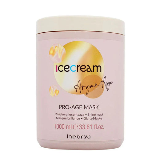 INEBRYA Ice Cream Argan Age Maschera Lucentezza all’Olio di Argan 1000 ml