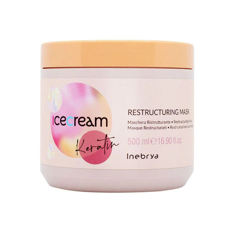 INEBRYA Ice Cream Keratin Maschera Ristrutturante alla Cheratina 500 ml