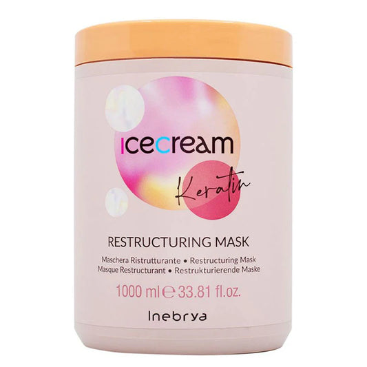 INEBRYA Ice Cream Keratin Maschera Ristrutturante alla Cheratina 1000 ml