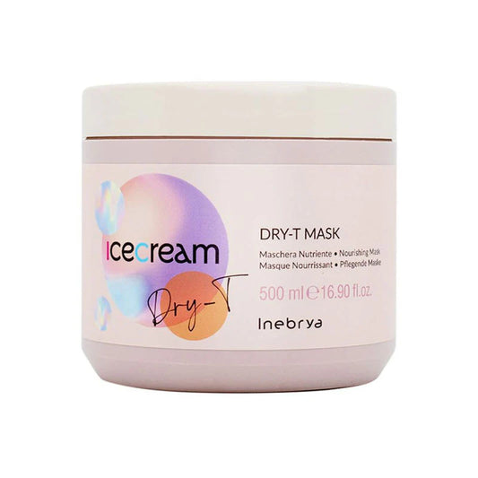 INEBRYA Ice Cream Dry-T Maschera Nutriente per Capelli Secchi, Crespi e Trattati 500 ml