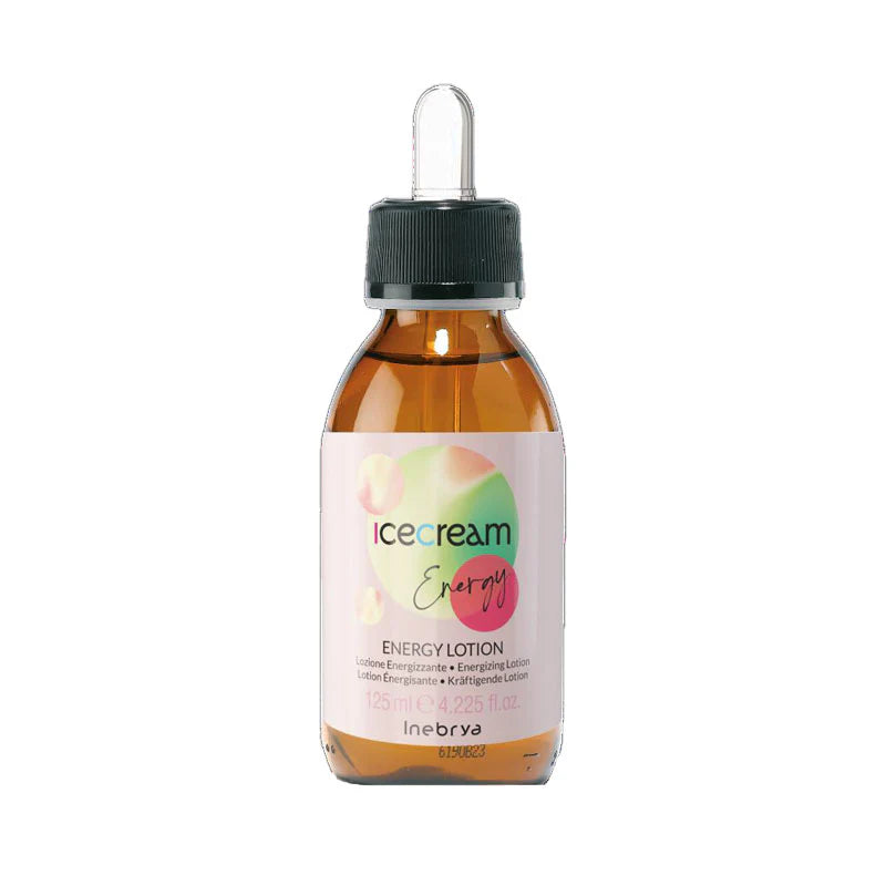 INEBRYA Ice Cream Energy Lozione Energizzante e Rinforzante per Capelli Deboli e Fini 125 ml