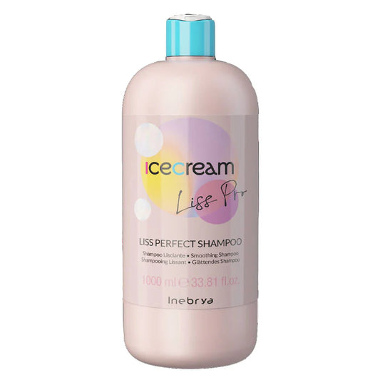 Inebrya Ice Cream Liss-Pro Shampoo Lisciante Capelli Ribelli e Crespi 1000 ml