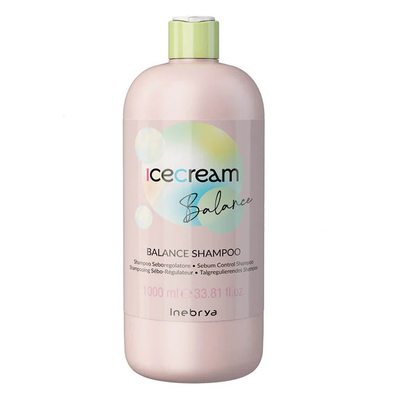 Inebrya Ice Cream Balance Shampoo Seboregolatore Per Cute e Capelli Grassi 1000 ml