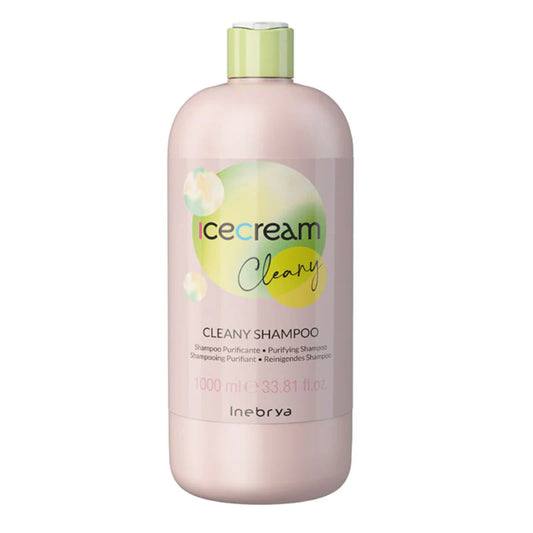 Inebrya Ice Cream Cleany Shampoo Purificante Ideale Per Cute Sensibile Ed Impura 1000 ml