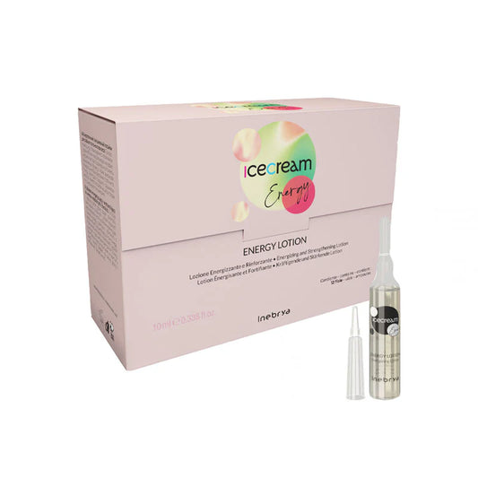 INEBRYA Ice Cream Energy Lozione Energizzante e Rinforzante per Capelli Deboli e Fini 10 ml