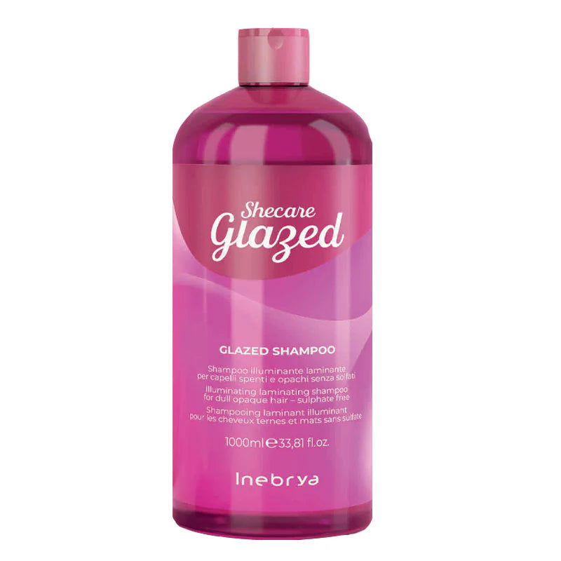 Inebrya SheCare Glazed Shampoo Illuminante Laminante per Capelli Spenti e Opachi 1000 ml