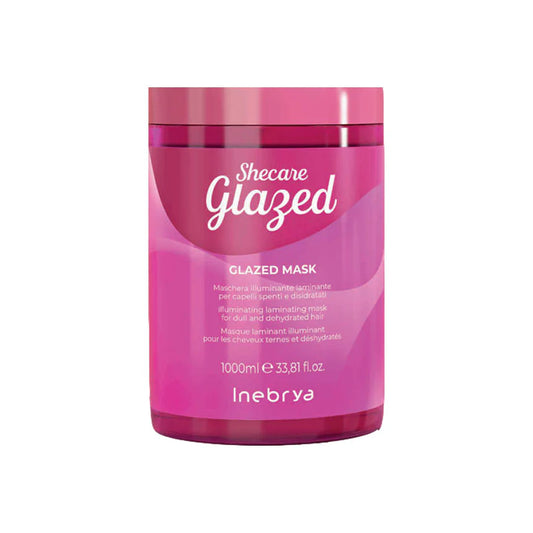 Inebrya SheCare Glazed Maschera Illuminante Laminante per Capelli Spenti e Disidratati 1000 ml