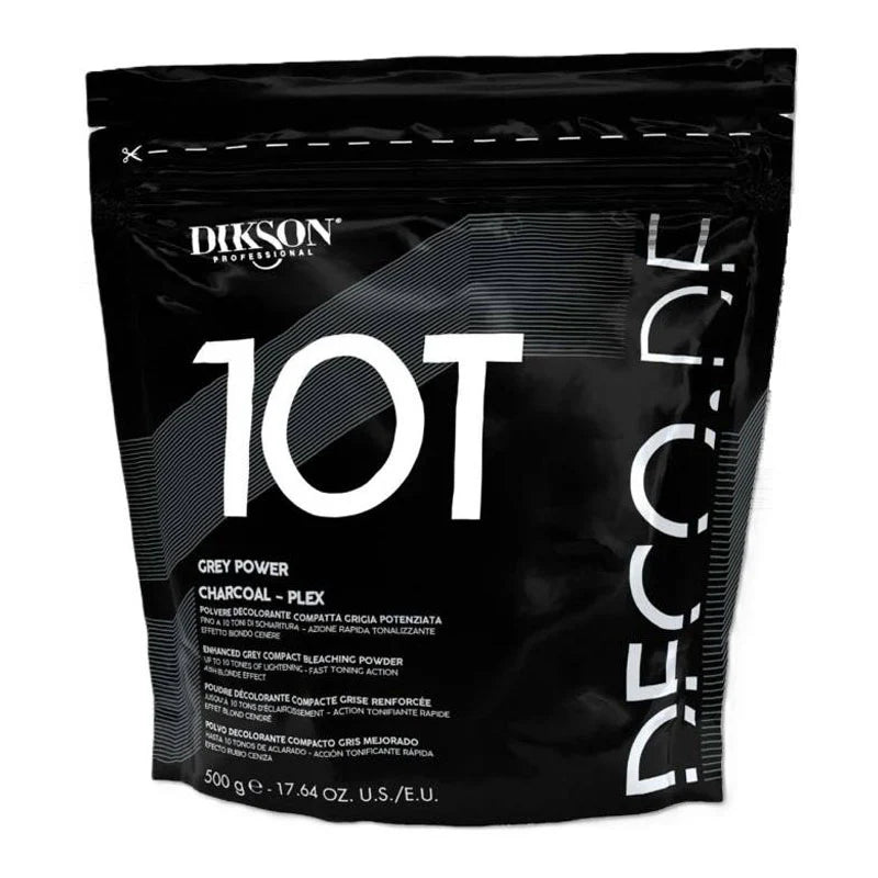 DIKSON Grey Power Plex Polvere Decolorante 10 Toni Compatta Grigia 500 g