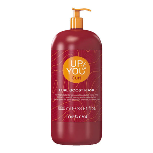 Inebrya Up To You Curl Maschera Idratante per Capelli Ondulati, Ricci e Crespi 1000 ml