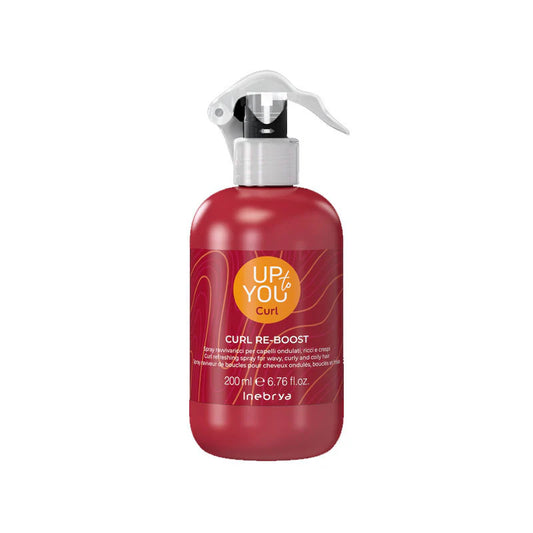 Inebrya Up To You Curl Spray Ravvivaricci per Capelli Ondulati, Ricci e Crespi 200 ml