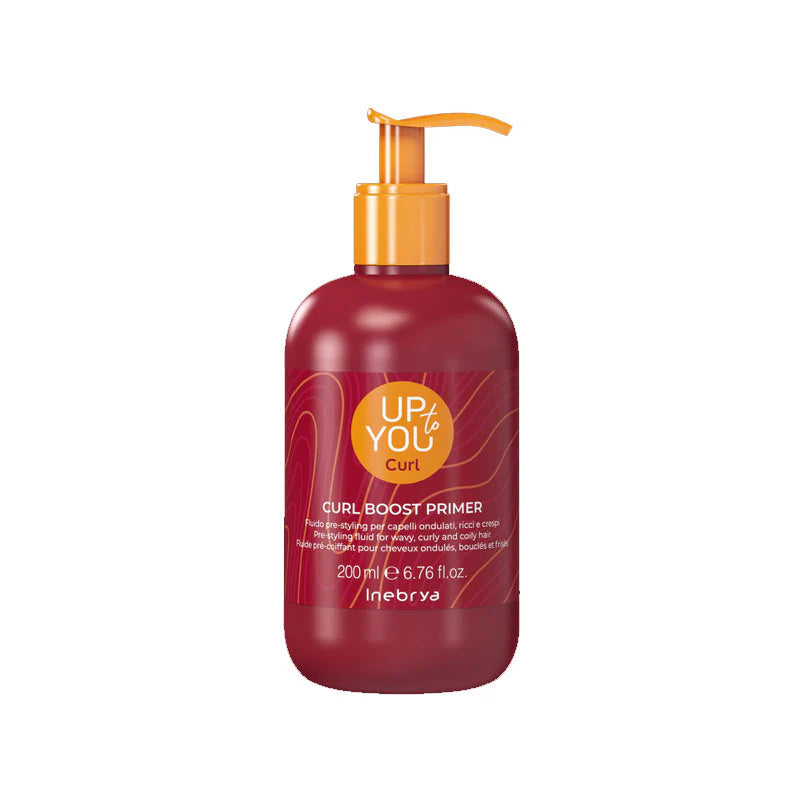 Inebrya Up To You Curl Fluido Pre-Styling per Capelli Ondulati, Ricci e Crespi 200 ml