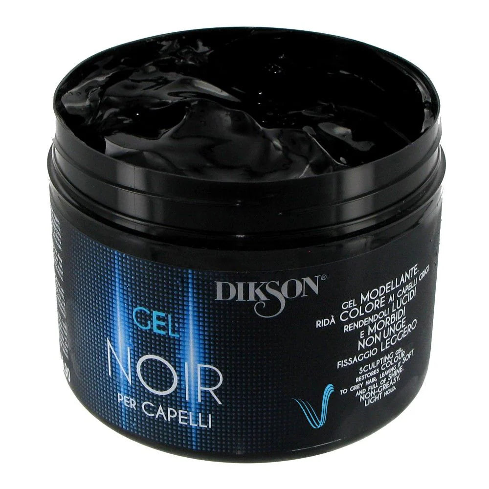 DIKSON Gel Noir Modellante Nero per Coprire Capelli Grigi 500 ml