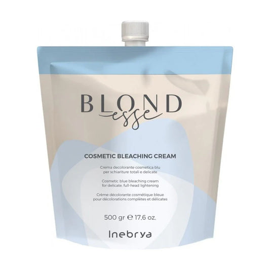 INEBRYA Blondesse Crema Decolorante Decolorante Cosmetica Blu per Schiariture Totali e Delicate 500 g