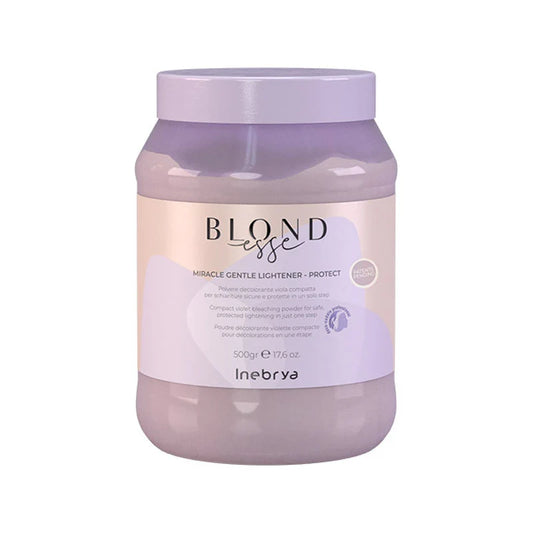 INEBRYA Blondesse Decolorante Polvere Decolorante Viola Compatta per Schiariture Sicure e Protette 500 g