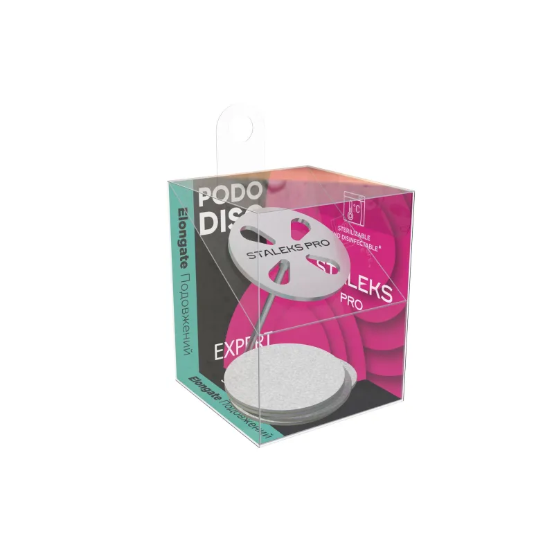Staleks Disco per pedicure allungato PODODISC EXPERT L (25 mm) completo di ricambi grana 180 (5 pz.)