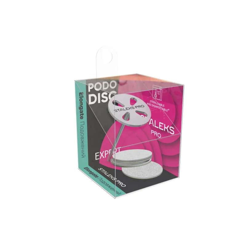 Staleks Disco per pedicure allungato PODODISC EXPERT M (20 mm) completo di ricambi grana 180 (5 pz.)