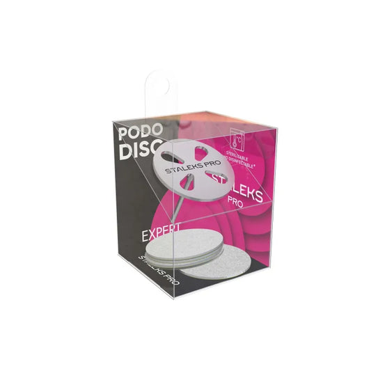 Staleks Disco per pedicure PODODISC EXPERT L (25 mm) completo di ricambi grana 180 (5 pz.)