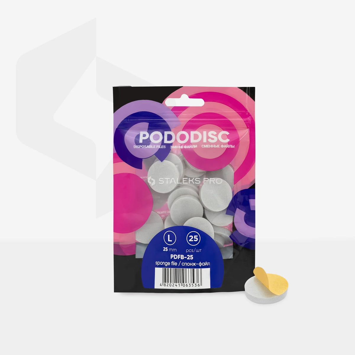 Staleks Buffer per disco per pedicure PODODISC STALEKS PRO L, (25 pz.)
