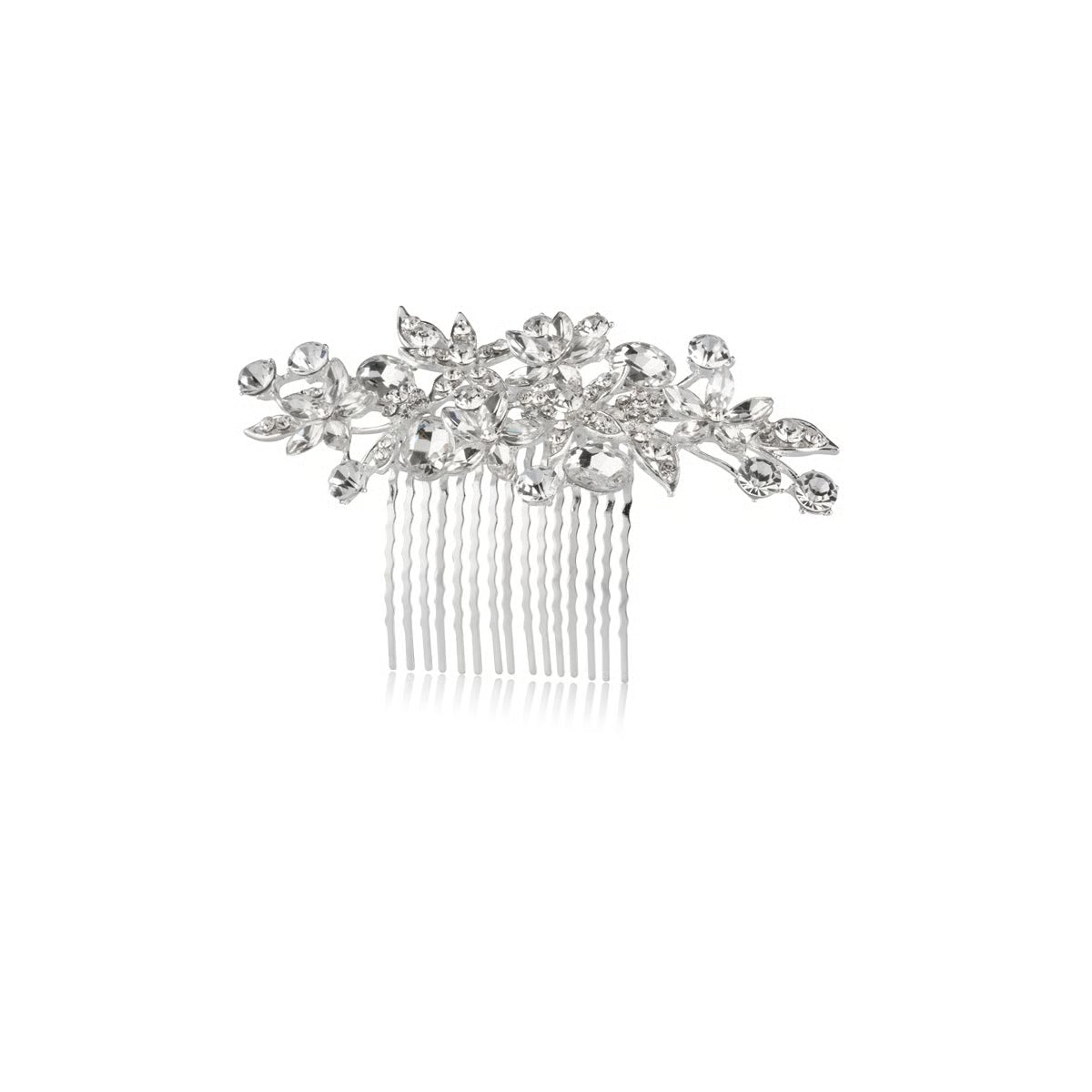 PETTININO PER CAPELLI FLOREALE CON STRASS